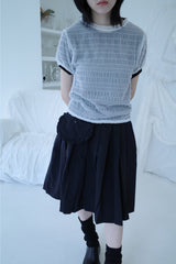 bubble shirring tee (4color)