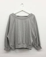 モーブワンショルダーオフスウェットシャツ (2 Colors)