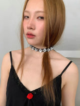 spangle flower necklace