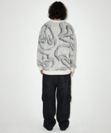 DESTROYED ECLIPSE HAIRY KNIT SWEATER