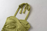 Lovely Halter Shirring Top 232292349