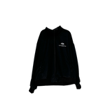 velvet track jersey zip-up