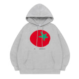 トマトプリントフードTユニセックス (2Color)