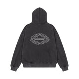マーゴ ミリタリー ボタン フーディー ジップアップ