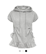 Candy Ruffle Hood Tee
