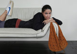 Jeanne Suede Shoulder Bag_Camel