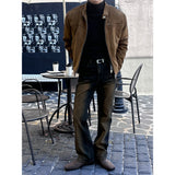 [Unisex] Garments sand brush flare denim pants