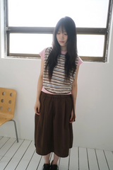 stripe holter sleeveless (2c)