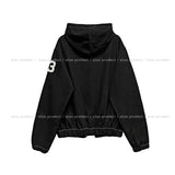 Solid Patch Stitch Two-Way Work Jacket