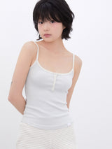 Stripe Button Sleeveless(BLUE)