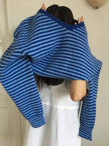 [MD Pick] カレンストライプⅤネックニット (3color)