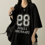 89 Number ボックスフィットニット半袖Tシャツ