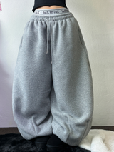SNOW WING BALLOON GLEECE LONG PANTS 🤍🖤🧸3COLOR