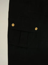 PI Cargo Button Wide Balloon Pants