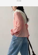 [Unisex] Fomi Linen Check Over Fit Shirt