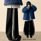 Theo Side Track Line Balloon Training Wide Pants