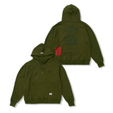 Praying Oversized Hoodie Black / Khaki
