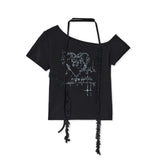 ハート2Tシャツ(black)