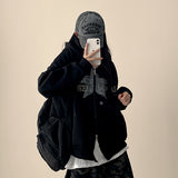 Suffle Star Vintage Two-Way Hooded Zip-Up