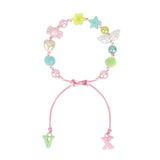 Jelly Bean Twist Drop String Bracelet 