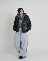 Monk String Shirring Piping Short Padded (Filling 100% Wellon)