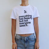 ビューティーシンボルクロップtシャツ