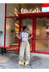 アイスクリームレースレイヤード半袖Tシャツ