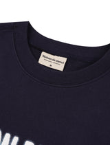 UNISEX Bear Friends Big Logo レギュラーフィットスウェットシャツ ネイビー (FCF1TS325M)