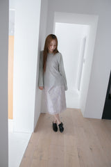 nylon flower midi skirt(2colors)
