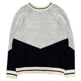 [UNISEX] 1970 バーシティカラーコンビネーション長袖オーバーフィットニットカーディガン (3 colors)