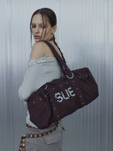 LEO STUDDED DUFFEL BAG / PURPLE