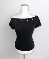 Eyelet Off Tee (3colors)