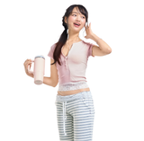 BABY POWDER LACE TEE [PINK]