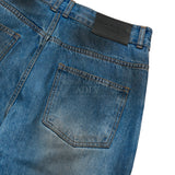 24FW COATING WASHING WIDE DENIM PANTS DARK BLUE 