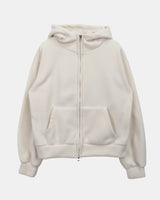 Inu Fleece High-Neck Two-Way Hooded Zip-Up