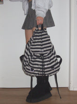  Devil Puff Backpack _ Black Stripe
