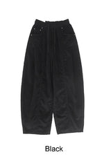 バエルピンタックコーデュロイバンディングパンツ