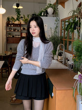 FN Layered Wrap Pleated Skirt Pants (3color)