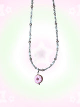 MADE pink donut necklace