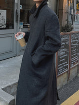 [Premium] ウールマキシサテンカラーコート (3color)
