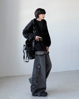 Quiet Black Curved Denim