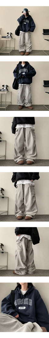 Doven Fleece Cargo String Pants