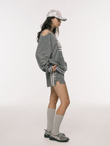 P.O.M FLUFFY SHORTS GREY