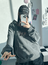 DAILY PIGMENT OVER HOODIE🩶🤎❤ - 5 COLORS