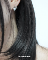 [925 SILVER NEEDLE]トゥインクルキュービックピアス