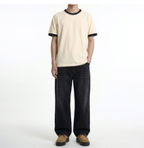 Essential Standard Short Sleeve Ringer T-shirt Cream