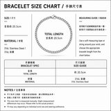 オキシダイズド ツイスト チェーン ブレスレット