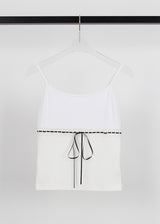 LACE RIBBON SLEEVELESS