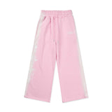 Smog Motif Wide String Sweatpants [Pink]