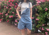 Opening Half Overalls Denim Overalls
